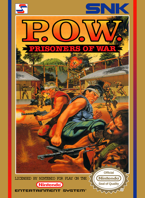 POW Prisoners of War box art for NES