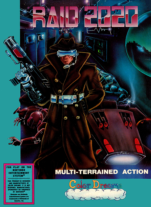 Raid 2020 box art for NES