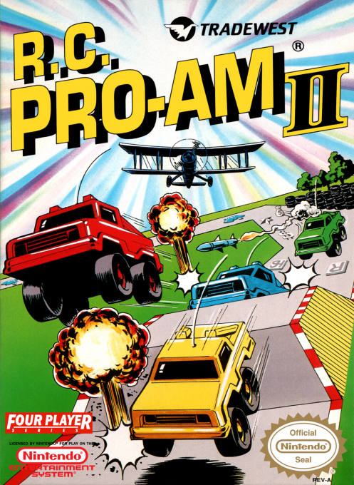 RC Pro-AM II box art for NES