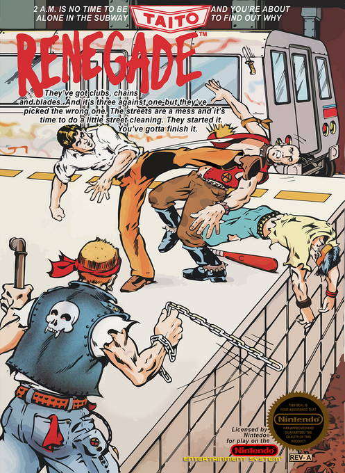 Renegade box art for NES