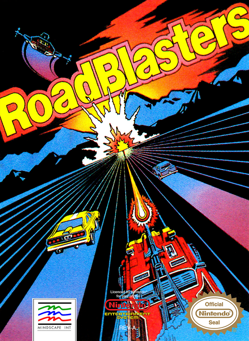 RoadBlasters box art for NES