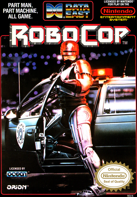 RoboCop box art for NES