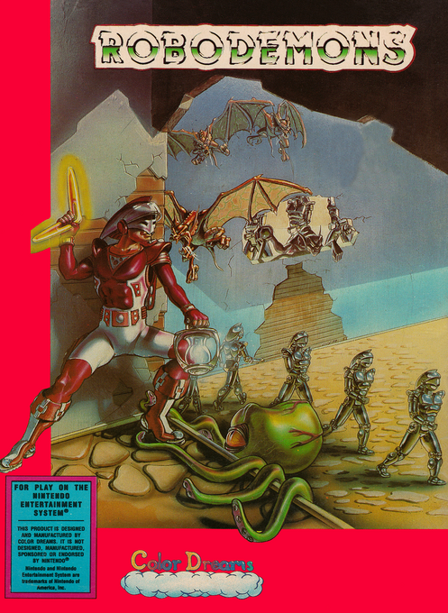 Robodemons box art for NES