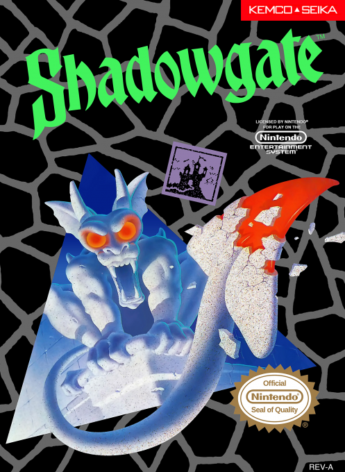 Shadowgate box art for NES