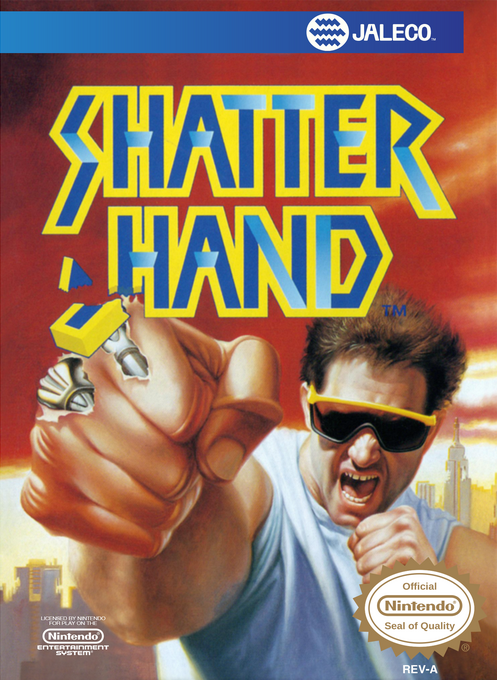 Shatterhand box art for NES