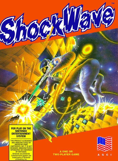 Shockwave box art for NES