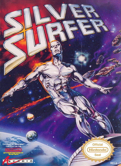Silver Surfer box art for NES
