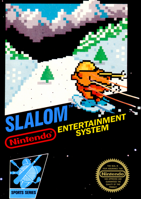Slalom [5 Screw] box art for NES