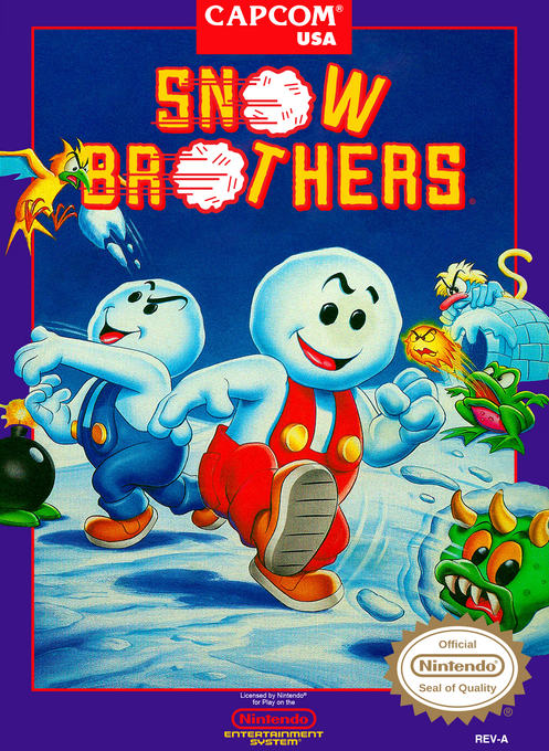 Snow Brothers NES box art