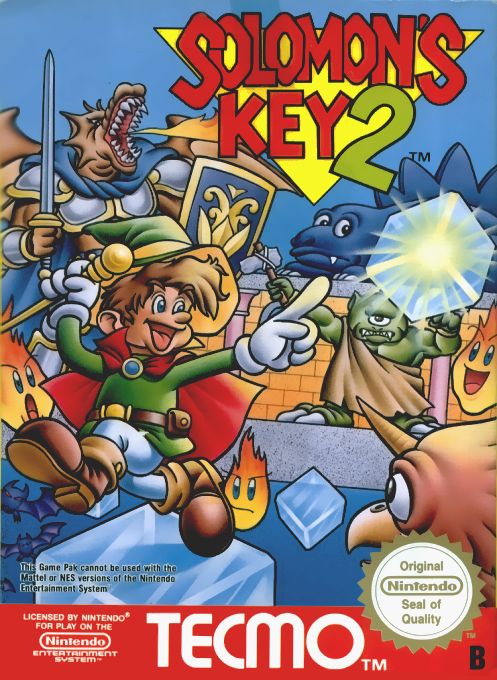 Solomon's Key 2 box art for NES