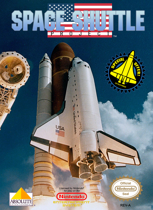 Space Shuttle Project box art for NES
