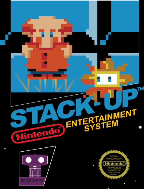 Stack Up box art for NES
