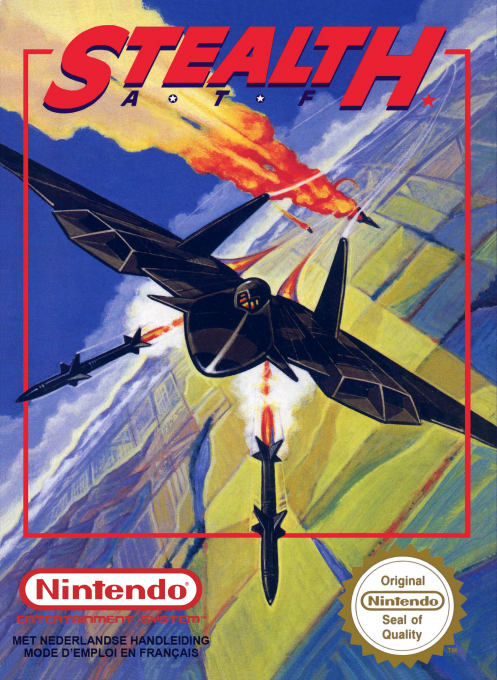 Stealth ATF box art for NES