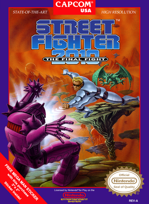 Street Fighter 2010 the Final Fight box art for NES