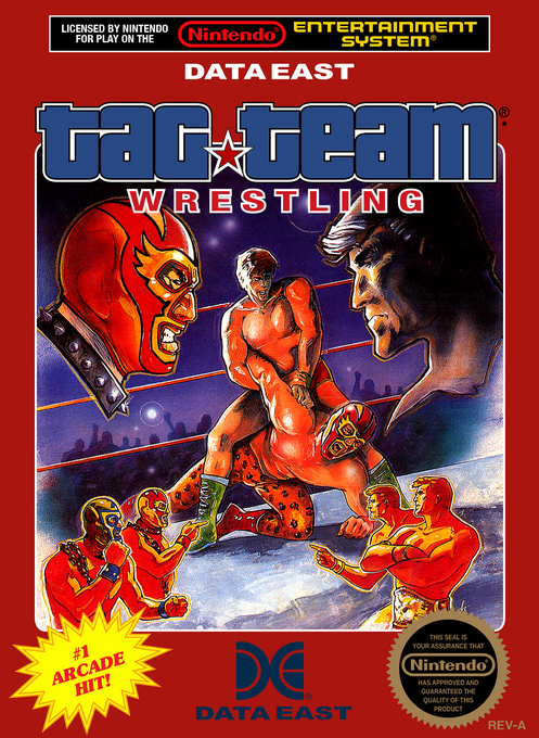 Tag Team Wrestling box art for NES