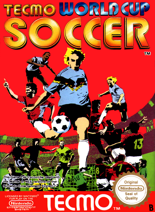 Tecmo World Cup Soccer box art for NES