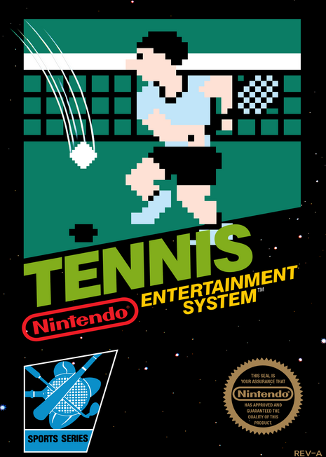 Tennis [5 Screw] box art for NES