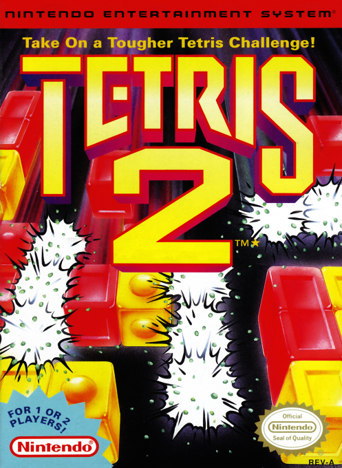 Tetris 2 box art for NES