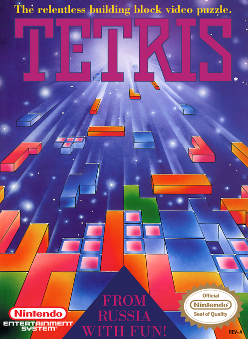 Tetris [Tengen] box art for NES