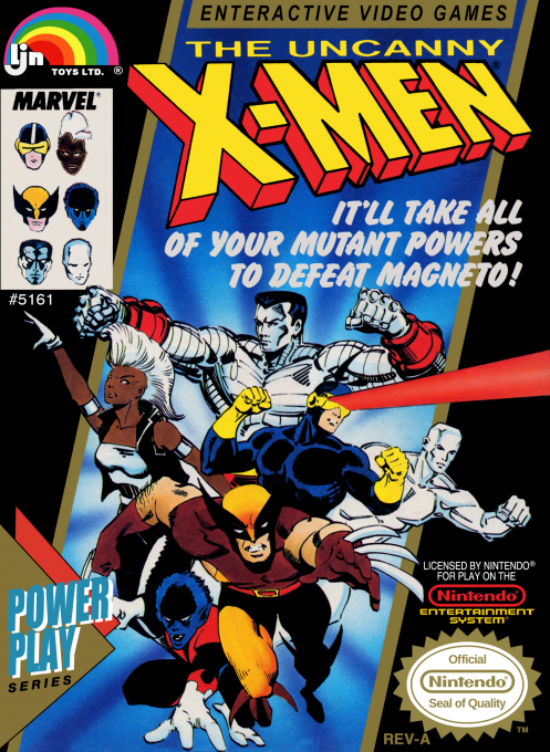 The Uncanny X-Men box art for NES