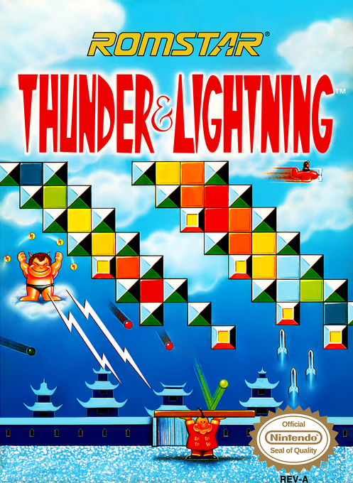 Thunder and Lightning box art for NES
