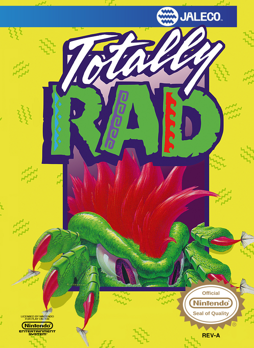 Totally Rad box art for NES