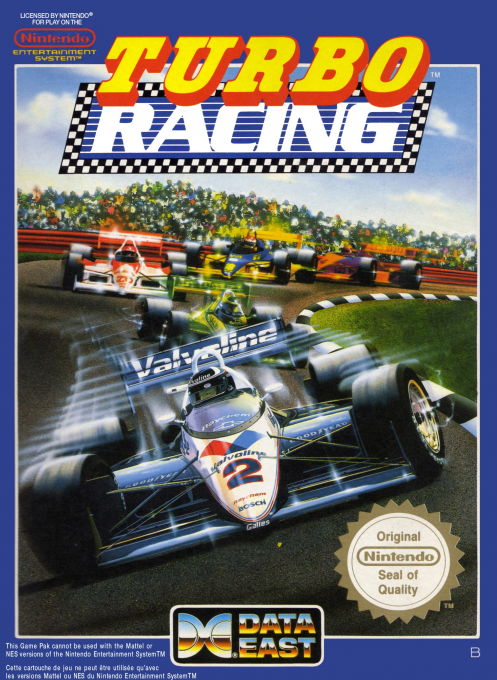 Turbo Racing box art for NES