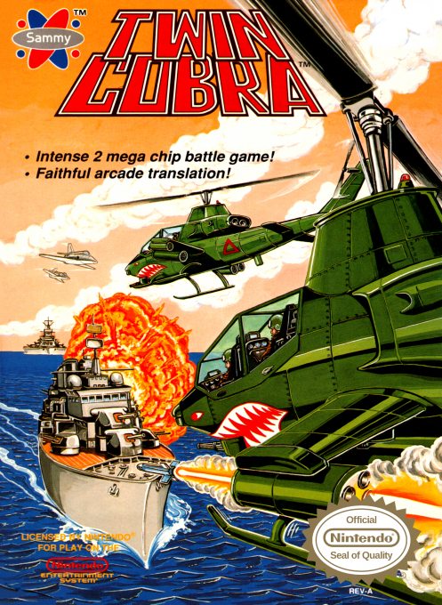 Twin Cobra box art for NES