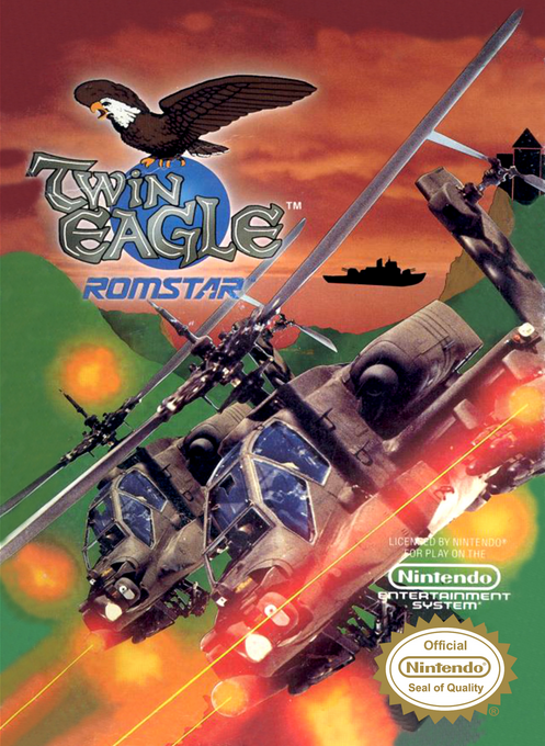 Twin Eagle box art for NES