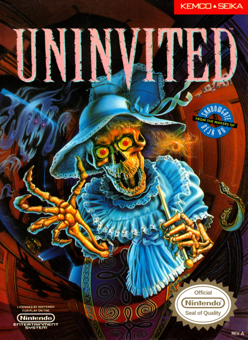 Uninvited box art for NES
