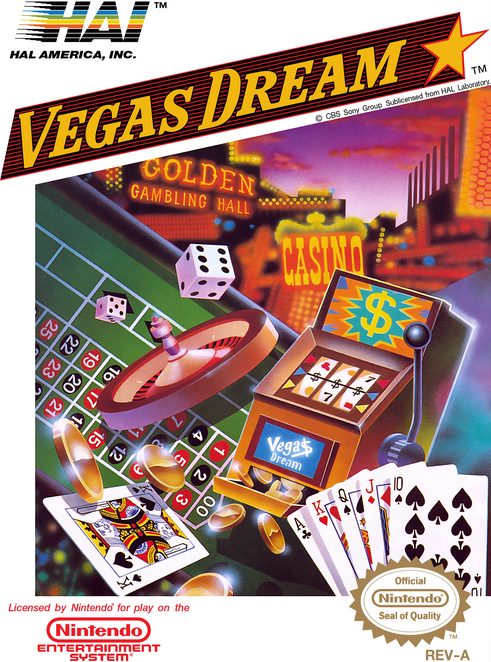 Vegas Dream box art for NES