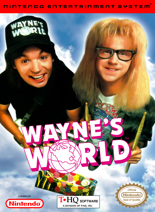 Wayne's World box art for NES