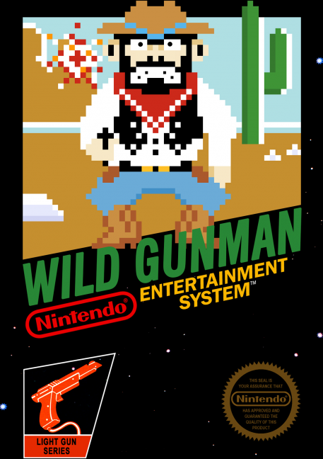 Wild Gunman box art for NES