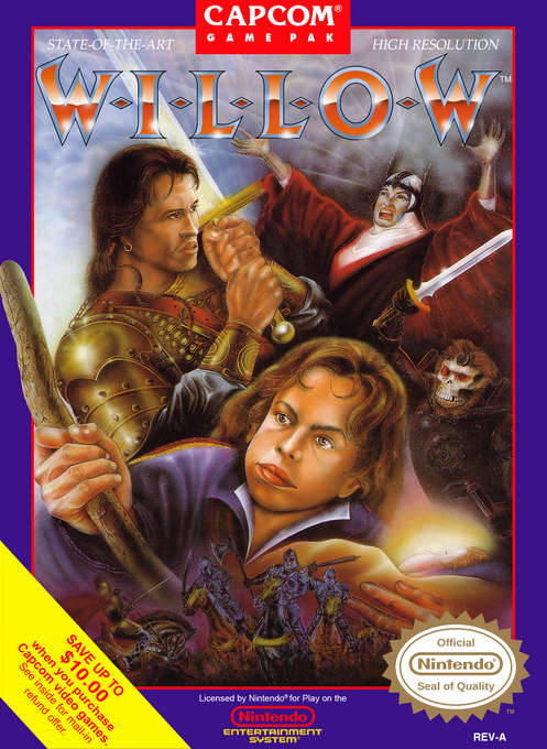 Willow box art for NES