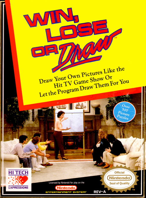 Win Lose or Draw box art for NES