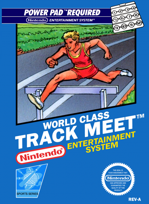 World Class Track Meet box art for NES