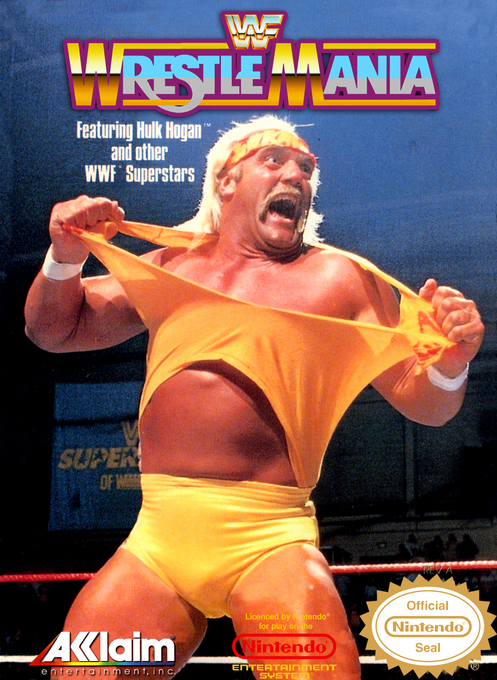 WWF Wrestlemania box art for NES