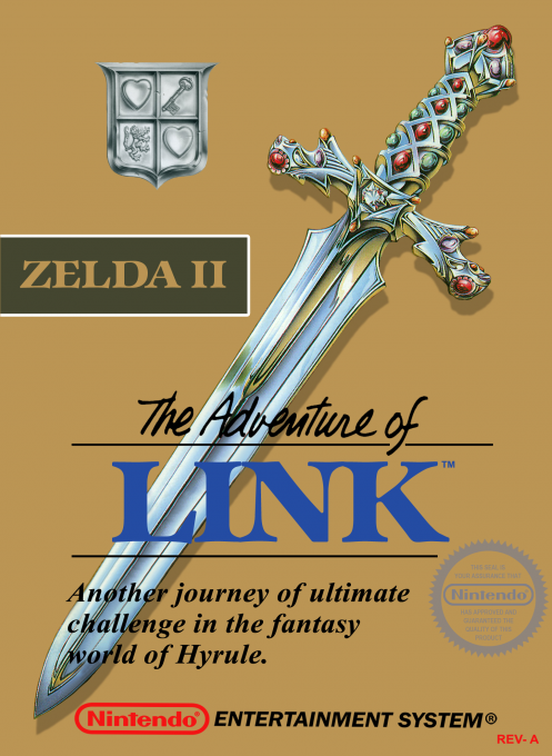 Zelda II The Adventure of Link box art for NES