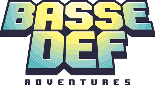 Basse Def Adventures logo for NES
