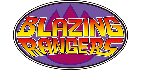 Blazing Rangers logo for NES
