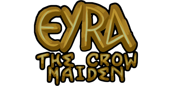 Eyra The Crow Maiden logo for NES