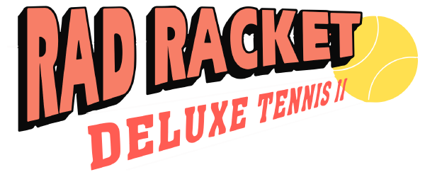 Rad Racket: Deluxe Tennis II logo for NES