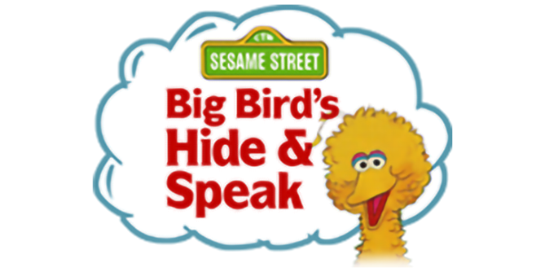Sesame Street Big Bird's Hide and Speak logo for NES
