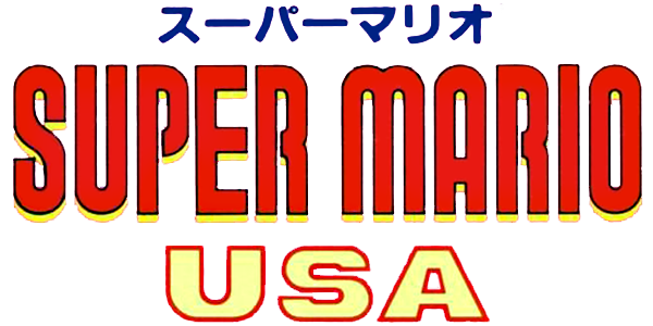 Super Mario USA logo for Famicom