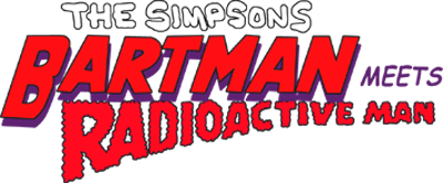 The Simpsons Bartman Meets Radioactive Man logo for NES