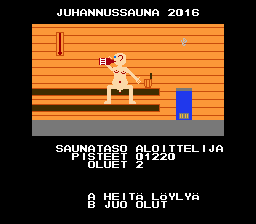 Juhannussauna 2016 [Homebrew] screenshot 2 for NES