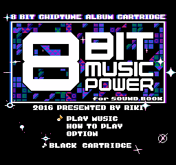 8bit Music Power title screen for Famicom