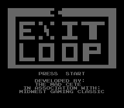Exit Loop title screen for NES