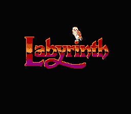 Labyrinth [English Translation] title screen for NES
