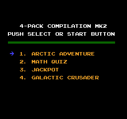 Mindblower Pak title screen for NES